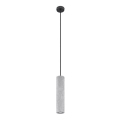 Luster na užetu LUVO 1xGU10/40W/230V beton/crna
