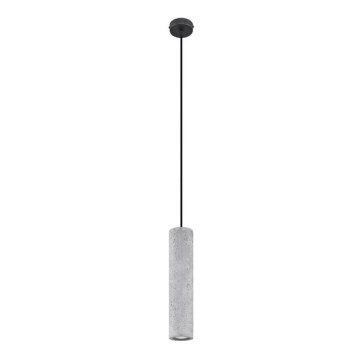 Luster na užetu LUVO 1xGU10/40W/230V beton/crna