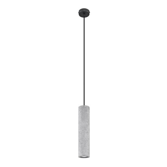 Luster na užetu LUVO 1xGU10/40W/230V beton/crna