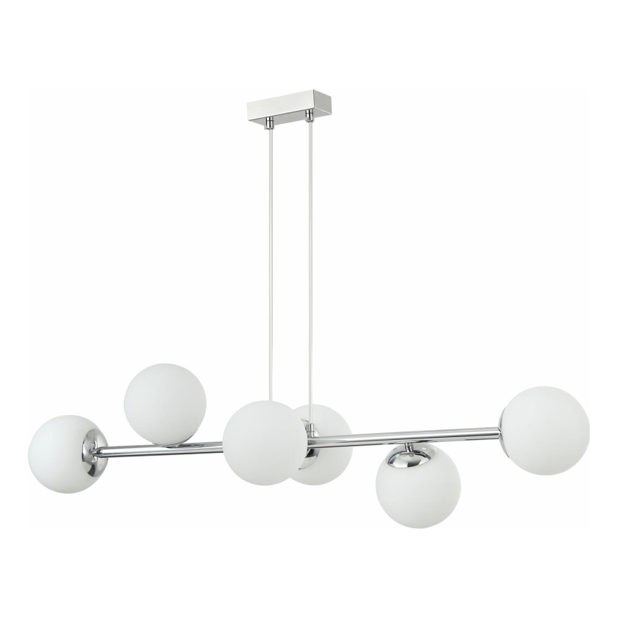 Luster na užetu MADDIE 5xE14/5W/230V sjajni krom