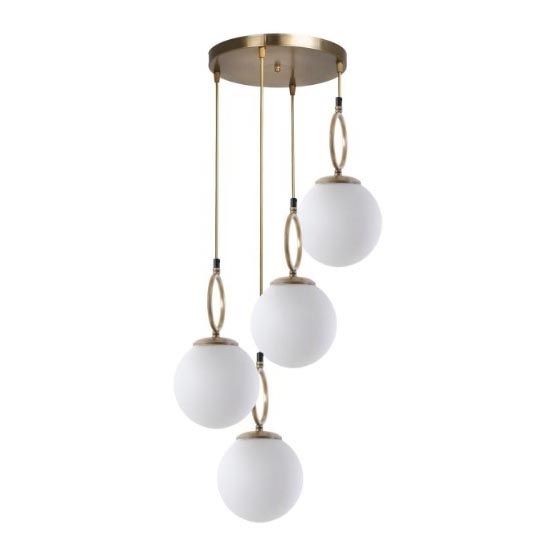 Luster na užetu MORINO 4xE27/60W/230V