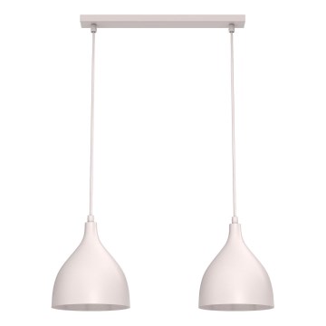 Luster na užetu NOAK CLASSIC 2xE27/15W/230V, krem boje