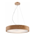 Luster na užetu OAK 3xE27/60W/230V hrast Ø 47,5 cm