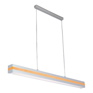 Luster na užetu OFINNA 1xG5/28W/230V srebrna/narančasta