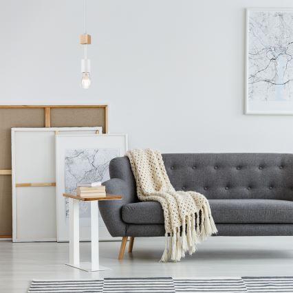 Luster na užetu ORAZIO 1xE27/60W/230V bukva