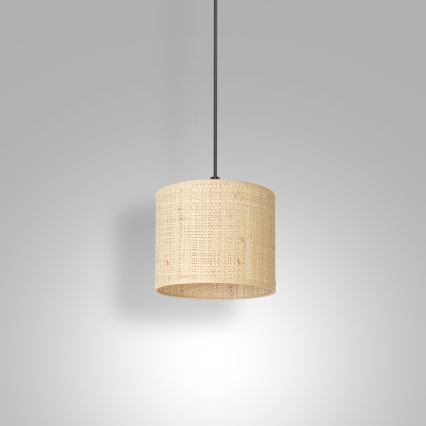 Luster na užetu RATTAN 1xE27/60W/230V promjer 18 cm ratan