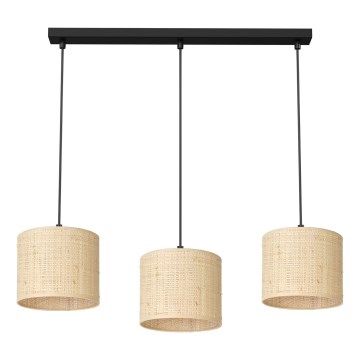 Luster na užetu RATTAN 3xE27/60W/230V ratan