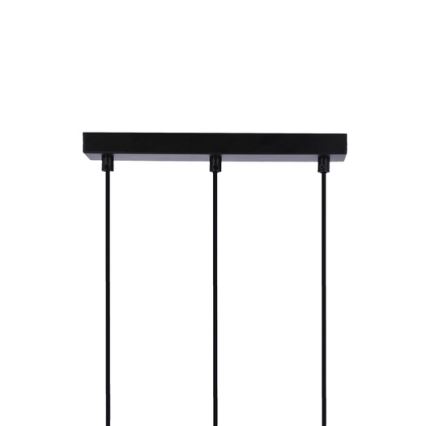 Luster na užetu RENO 3xE27/40W/230V crna/smeđa