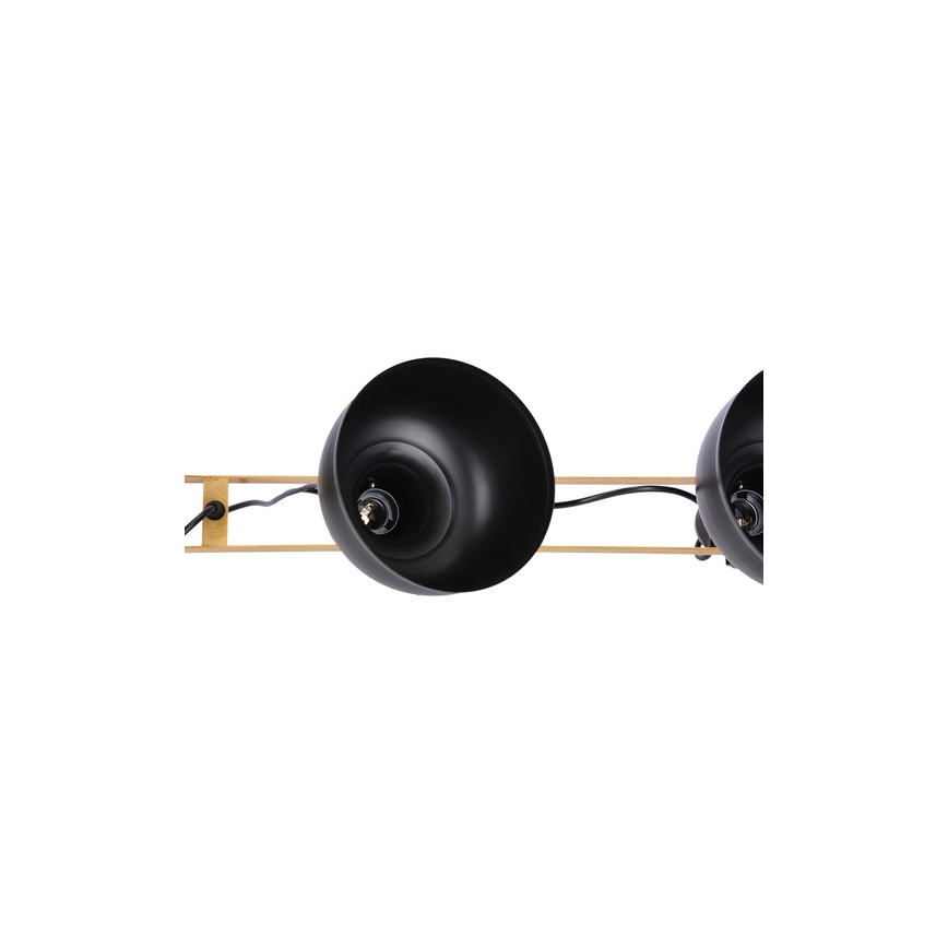 Luster na užetu RENO 3xE27/40W/230V crna/smeđa