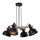 Luster na užetu RENO 4xE27/40W/230V crna/smeđa