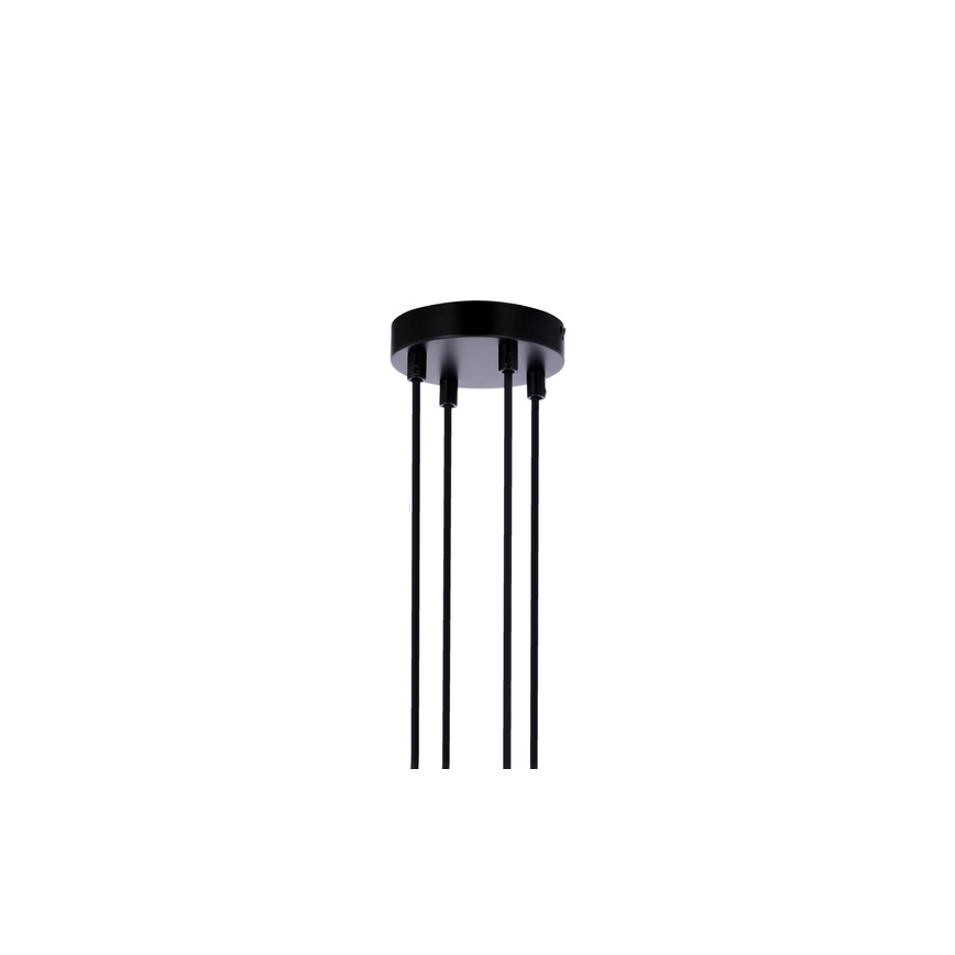 Luster na užetu RENO 4xE27/40W/230V crna/smeđa