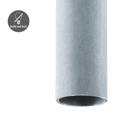 Luster na užetu SAGA 1xE27/40W/230V siva