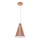 Luster na užetu SHADE 1xE27/15W/230V bakrena