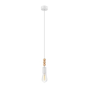 Luster na užetu SIMON 1xE27/60W/230V bukovina