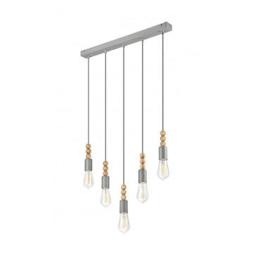 Luster na užetu SIMON 5xE27/60W/230V