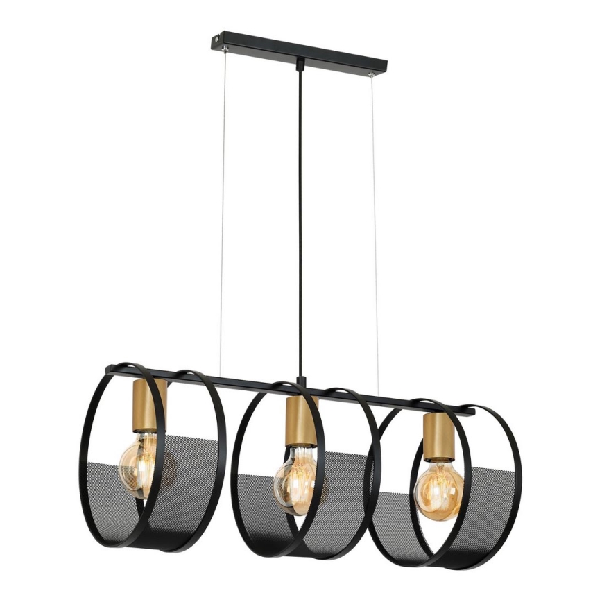Luster na užetu SINER 3xE27/60W/230V