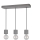 Luster na užetu STRONG 3xE27/60W/230V beton