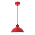 Luster na užetu SVEN 1xE27/15W/230V crvena