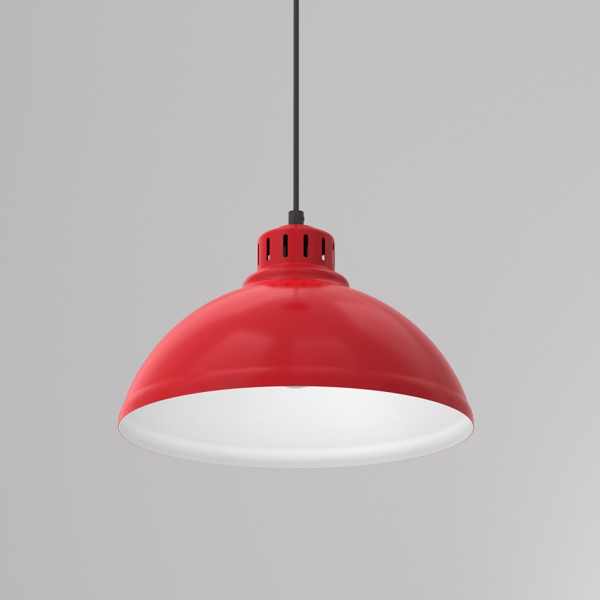 Luster na užetu SVEN 1xE27/15W/230V crvena