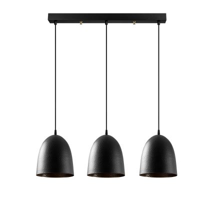 Luster na užetu TATTOO 3xE27/40W/230V crna