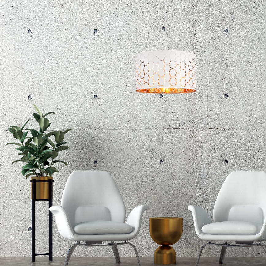 Luster na užetu ULLE 1xE27/15W/230V bijela