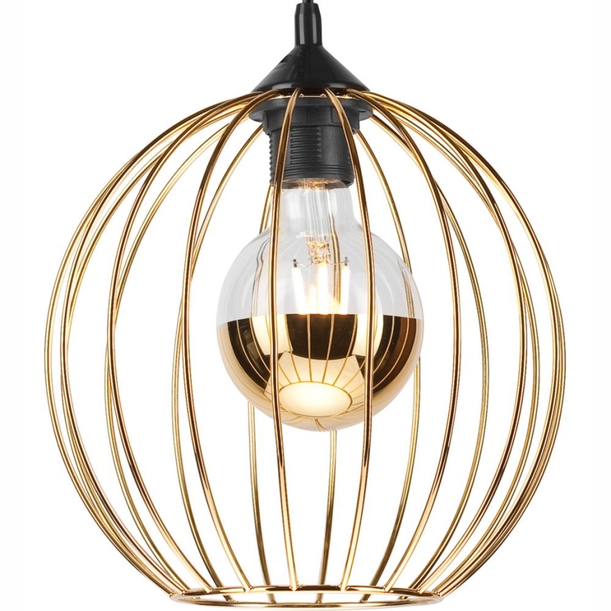 Luster na užetu ZOYA 1xE27/60W/230V zlatna