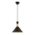 Luster na uzici MONZA 1xE27/40W/230V Ø 25 cm crna/zlato