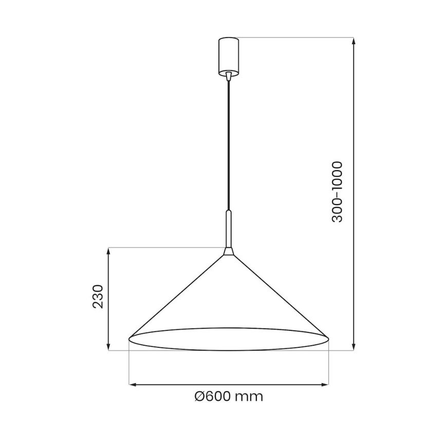 Luster na žici CAPITAL 1xGX53/15W/230V pr. 60 cm bež