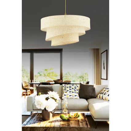 Luster na žici COUPER 1xE27/60W/230V krem