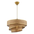 Luster na žici COUPER 1xE27/60W/230V smeđa/zlatna