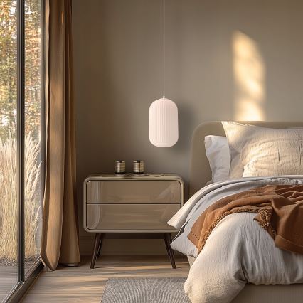 Luster na žici CRESTO 1xE27/40W/230V bijela