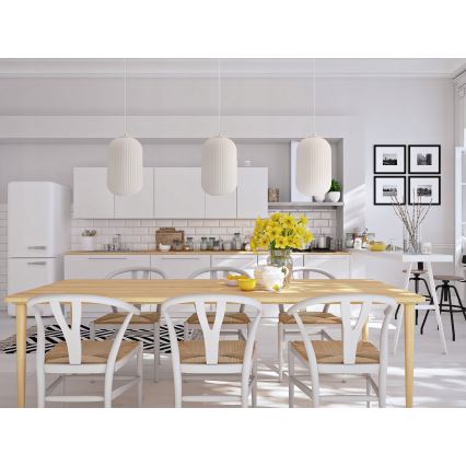 Luster na žici CRESTO 1xE27/40W/230V bijela