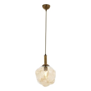 Luster na žici CRUMPLED 1xE27/40W/230V brončana/bežna