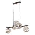 Luster na žici LAVA 5xG9/8W/230V brončana/zadimljena bež