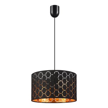 Luster na žici ULLE 1xE27/15W/230V crna