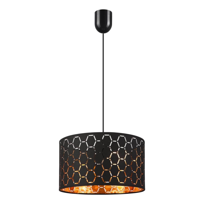 Luster na žici ULLE 1xE27/15W/230V crna