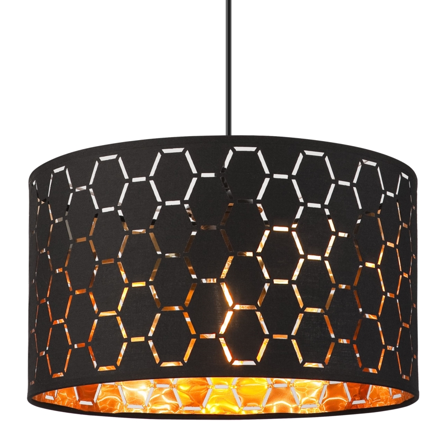 Luster na žici ULLE 1xE27/15W/230V crna