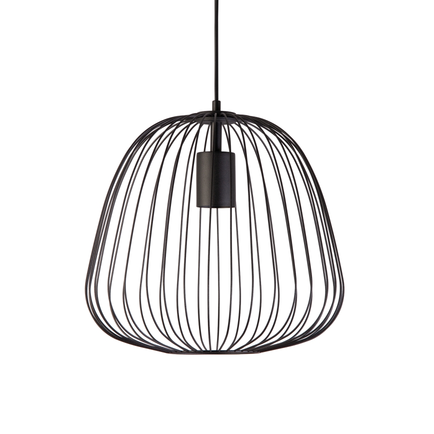 Luster OVELLA na sajli 1xE27/15W/230V, promjer 36 cm, crni