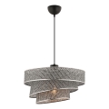 Luster s kabelom COUPER 1xE27/60W/230V siva/sjaj krom