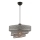Luster s kabelom COUPER 1xE27/60W/230V siva/sjaj krom