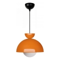 Luster s kabelom SALVA 1xE27/15W/230V narančasti