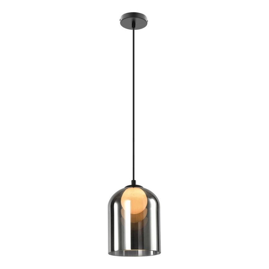 Luster sa užepljenom KLEA 1xG9/15W/230V dimljeno crna
