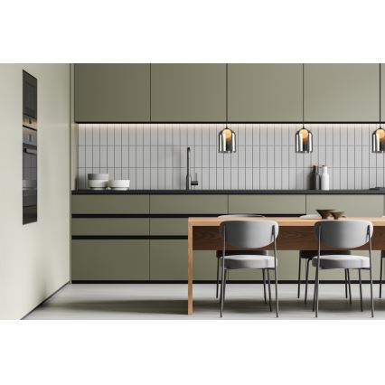 Luster sa užepljenom KLEA 1xG9/15W/230V dimljeno crna