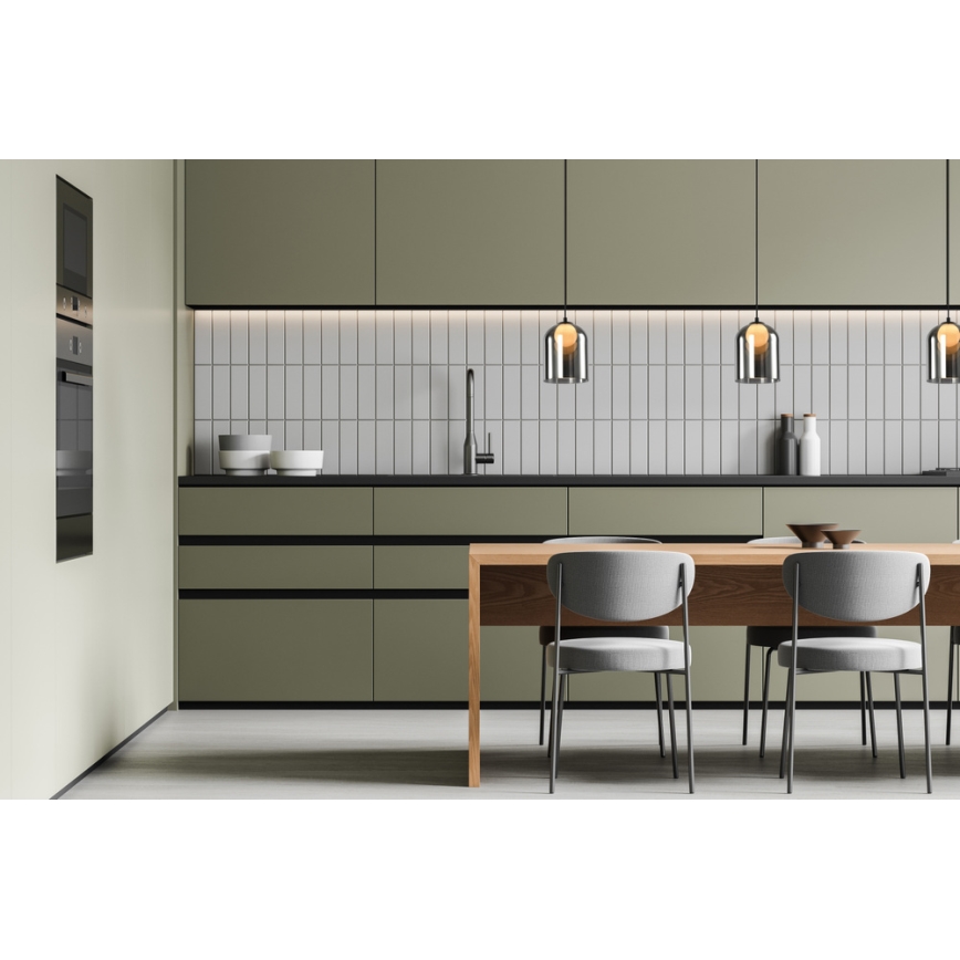 Luster sa užepljenom KLEA 1xG9/15W/230V dimljeno crna