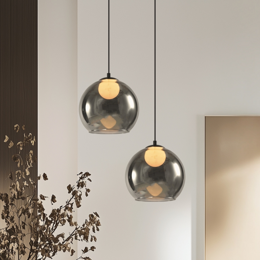 Luster viseći BRIN 1xG9/15W/230V dimljena crna