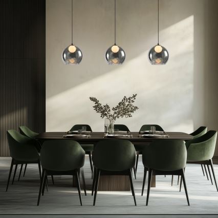 Luster viseći BRIN 1xG9/15W/230V dimljena crna