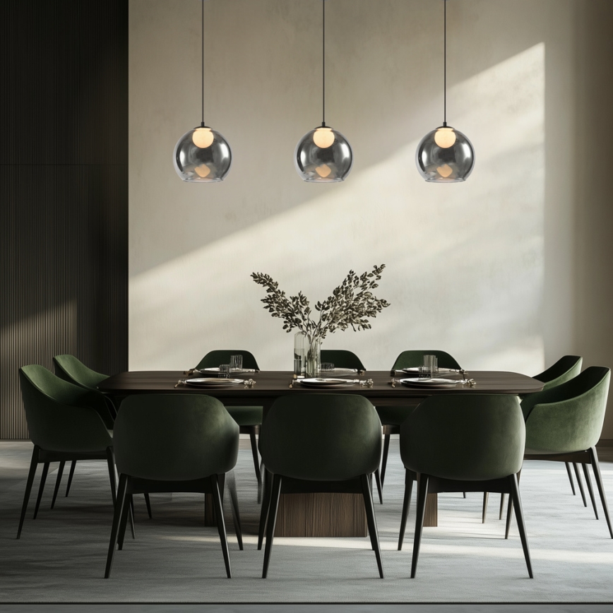 Luster viseći BRIN 1xG9/15W/230V dimljena crna