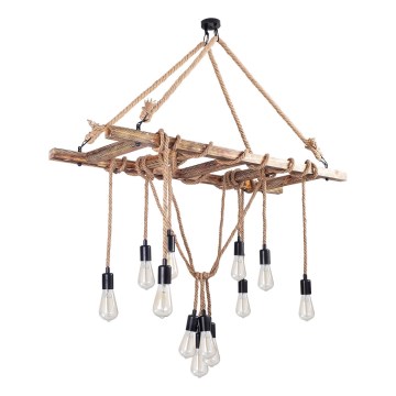 Luster viseći EREBOS 12xE27/40W/230V smeđa