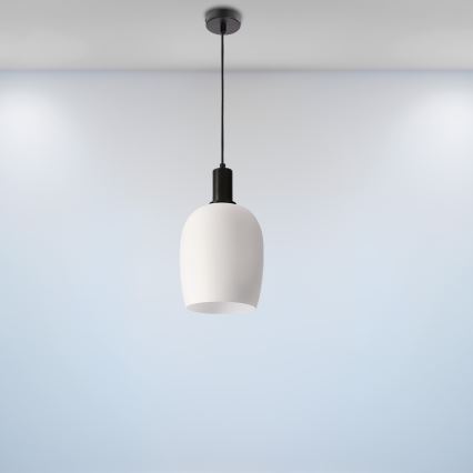 Luster viseći WOLKEN 1xE27/40W/230V bijela/crna