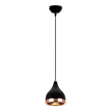 Luster YILDO 1xE27/40W/230V crna/bakar